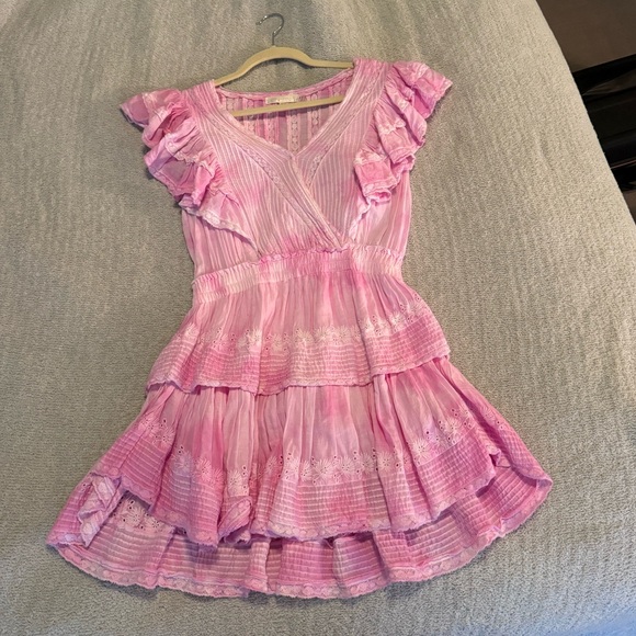 Love Shack Fancy Dresses & Skirts - Love Shack Fancy Gwen Heritage Mini Dress, Peony Pink, size xs